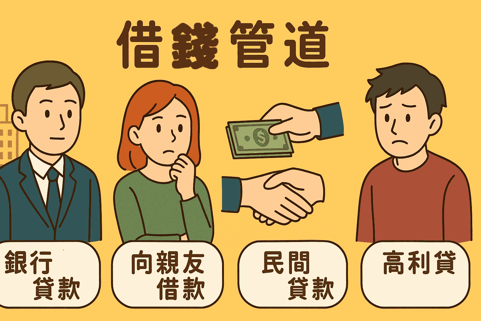 ​借錢管道：在金錢壓力下的抉擇