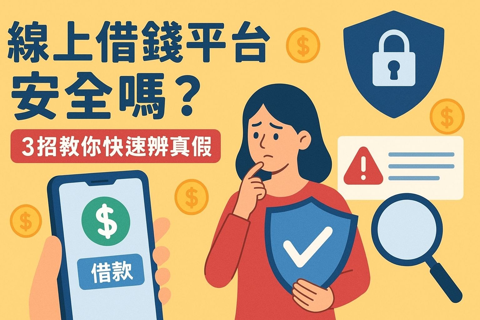 線上借錢平台安全嗎？3 招教你快速辨真假