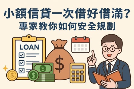 小額信貸一次借好借滿？專家教你如何安全規劃