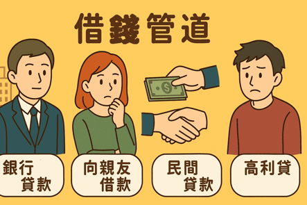 ​借錢管道：在金錢壓力下的抉擇